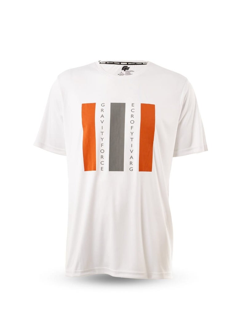 گریوِٹی فورس تي شيرت رجالي ضاغط سريع الجفاف من جرافيتي فورس | قماش خفيف الوزن قابل للتنفس | ملابس رياضية للياقة البدنية والجيم | كم قصير مناسب للرياضة - Image 1